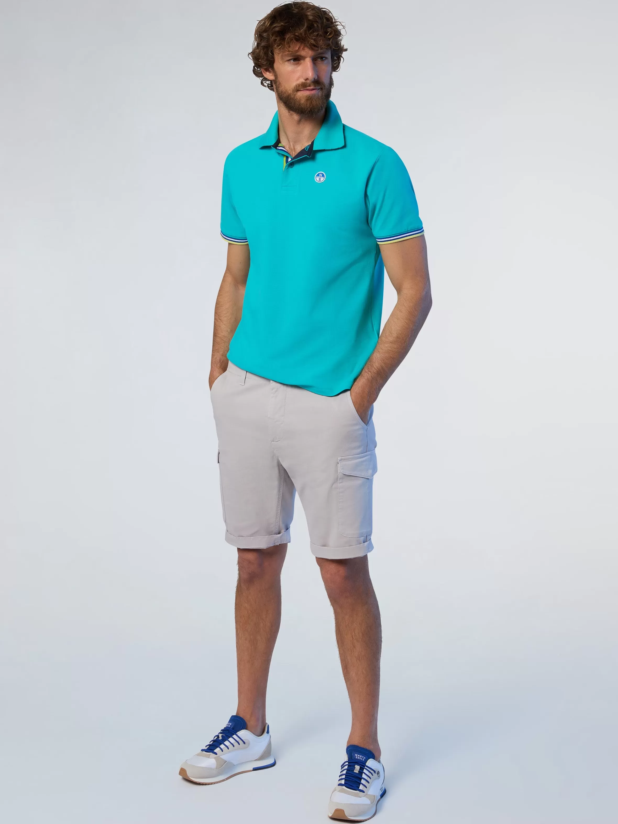 Uomo North Sails Polo Con Dettagli A Righe