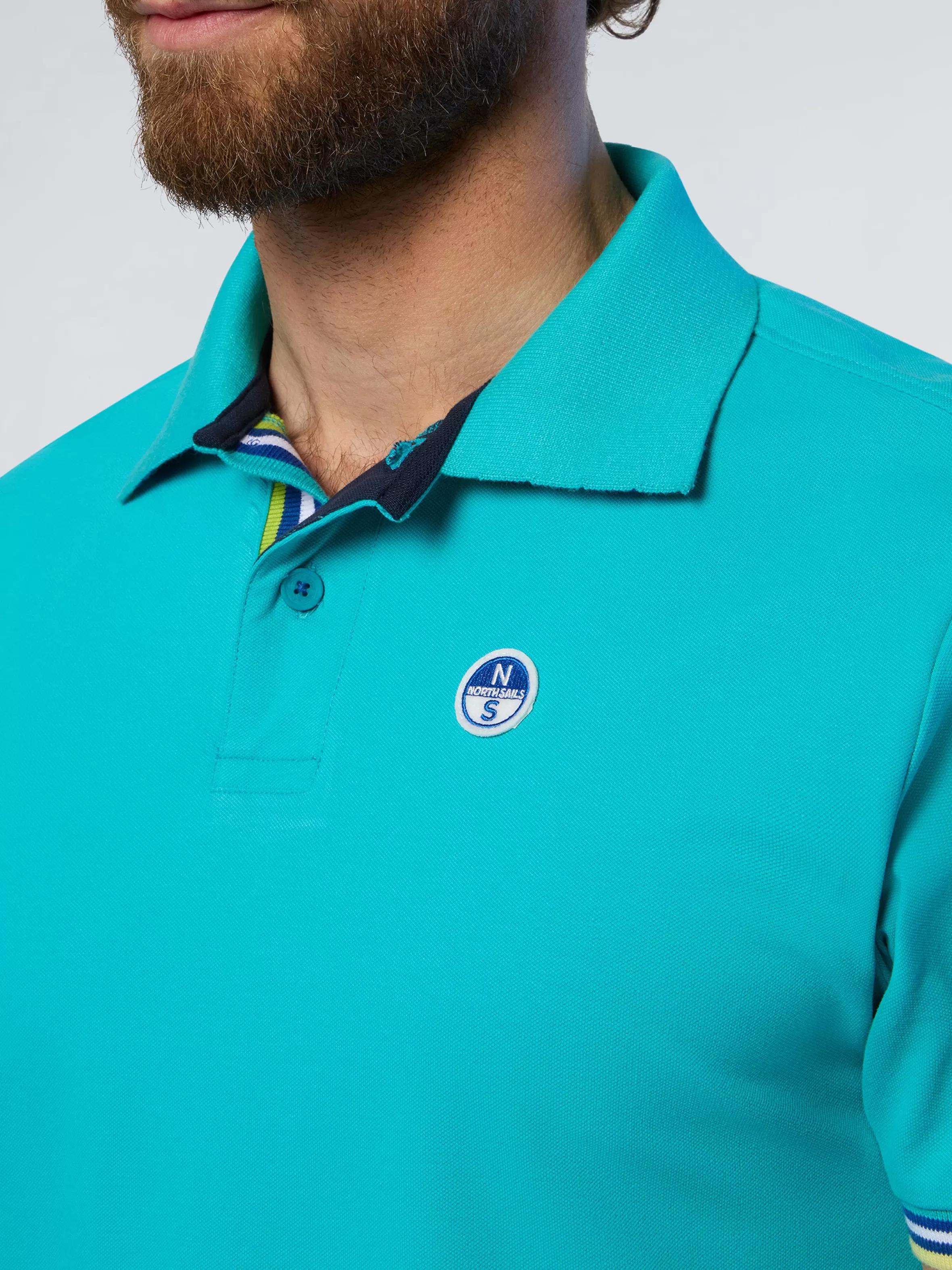 Uomo North Sails Polo Con Dettagli A Righe